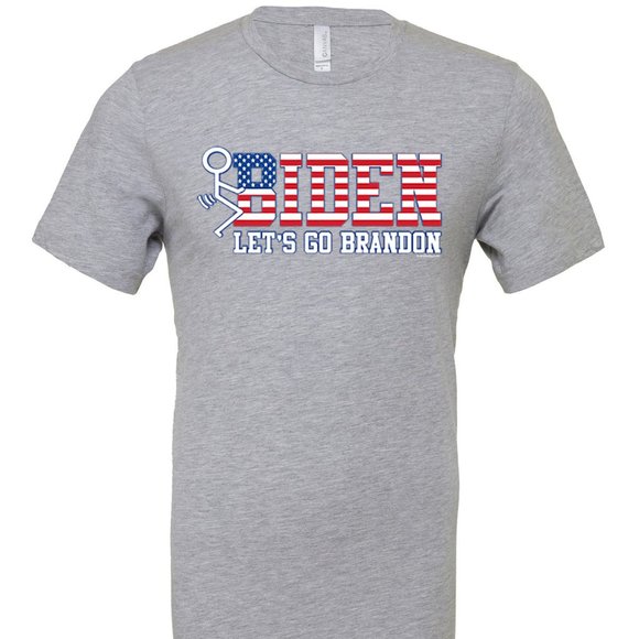 F Biden Let's Go Brandon Stickman T-shirt Conservative Republican FJB #FJB USA - Picture 3 of 3